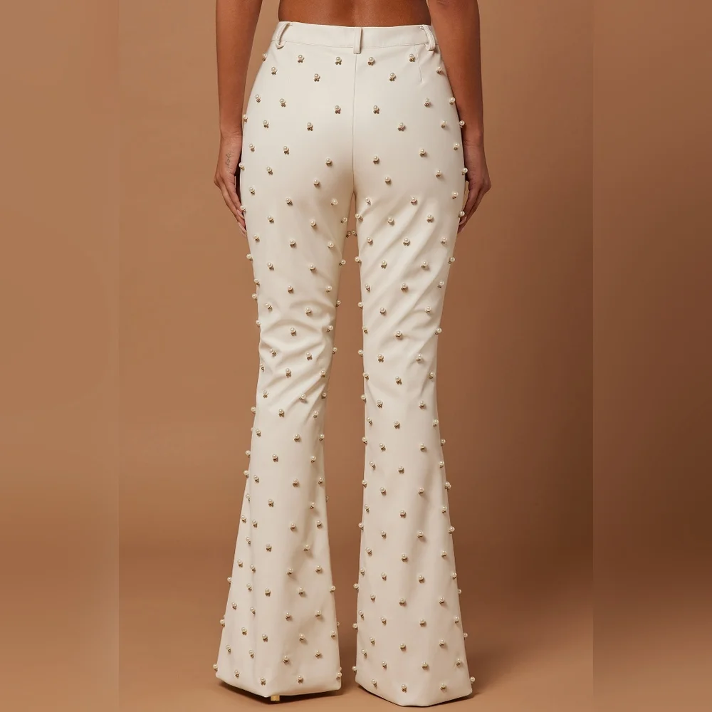 Nova Luxe Leather Emblished Pant Set - Picture 4 of 10